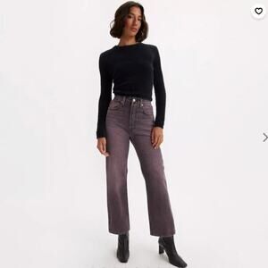 NWT Levi's Women's Straight Ankle Jeans Non-Stretch - Purple/Gray